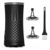 Electric Milk Frother Steamer 4 in 1 Multifunctional Hot Cold Milk Foam Maker Temperature Control Automatic Quiet Milk Warmer Latte Cappuccinos Diamon