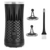 Electric Milk Frother Steamer 4 in 1 Multifunctional Hot Cold Milk Foam Maker Temperature Control Automatic Quiet Milk Warmer Latte Cappuccinos Diamon